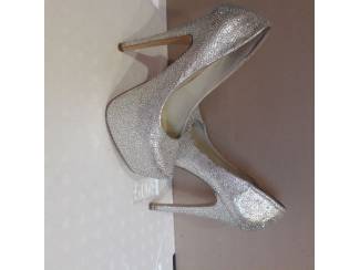 zilver paillet pumps 38