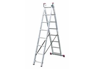 Veelzijdige ladder 2x8 treden 4,75meter! *NIEUW*