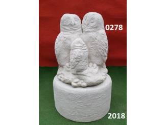 Familie uil met zuil. 0278 & 2018.