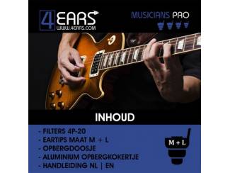 Snaarinstrumenten | Gitaren | Elektrisch 4EARS Musicians Pro 20dB Gehoorbescherming Gitarist | Oordopjes