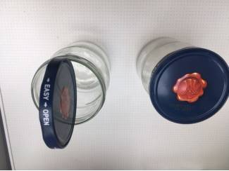 Glazen  wekpotjes 0,5 ltr.  merk Van Aarts ZGAN