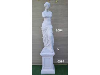 Venere Di Milo met zuil. nr 2094 & 0384.